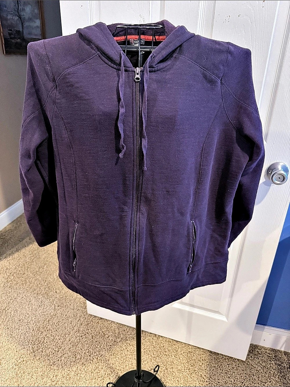 Talbots Purple Zip Hoodie Jacket Size 2X